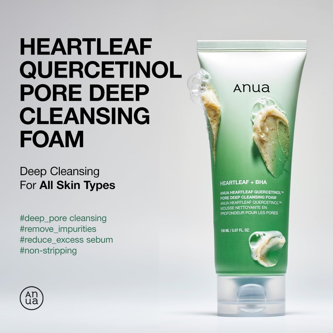 ANUA Heartleaf Quercetinol Pore Deep Cleansing Foam,