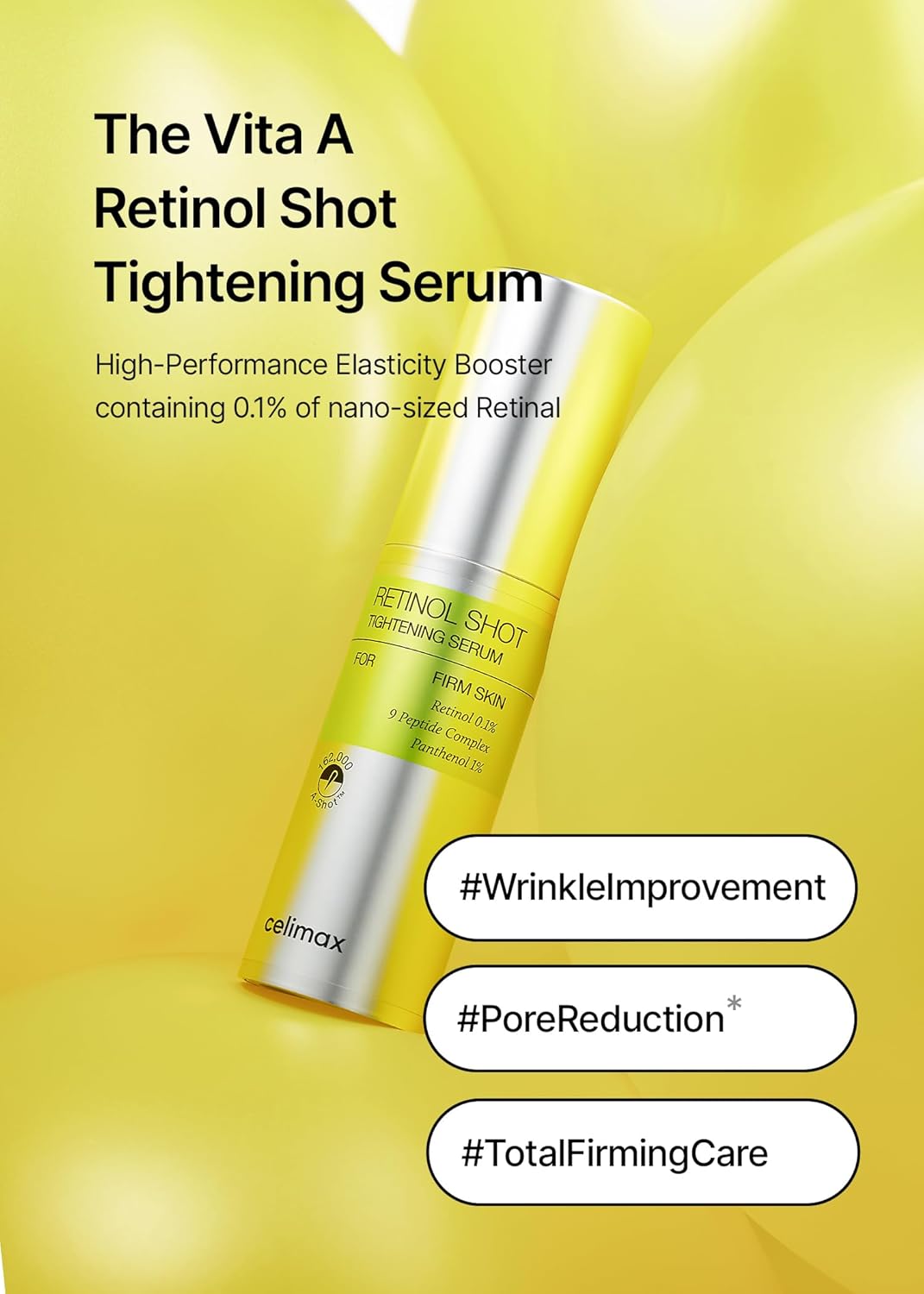 CELIMAX THE VITA-A RETINOL SHOT TIGHTENING SERUM - 30ML | سيليماكس سيروم الريتينول لشد البشرة - 30 مل
