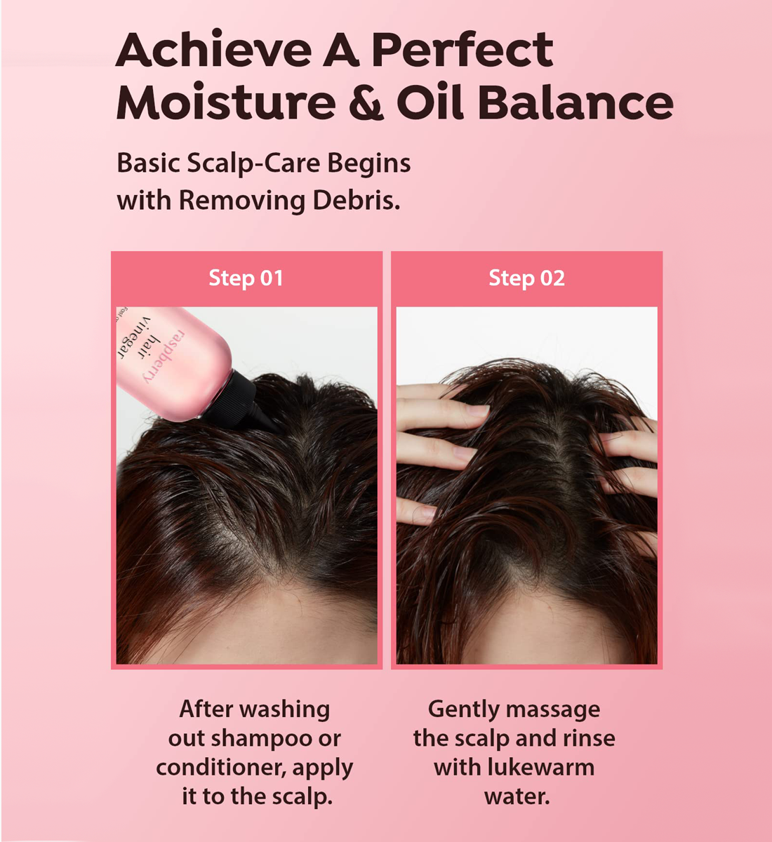 A’PIEU Raspberry Hair Vinegar - Scalp Cleanser & Detox for Oily Scalp