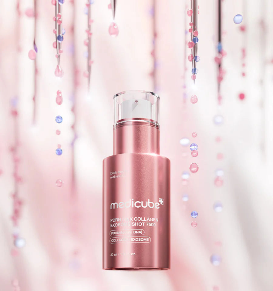 MEDICUBE PDRN PINK EXOSOME SHOT SERUM 7500
سيروم ميديكوب – بي دي آر إن وردي مع الإكسوسوم المركّز