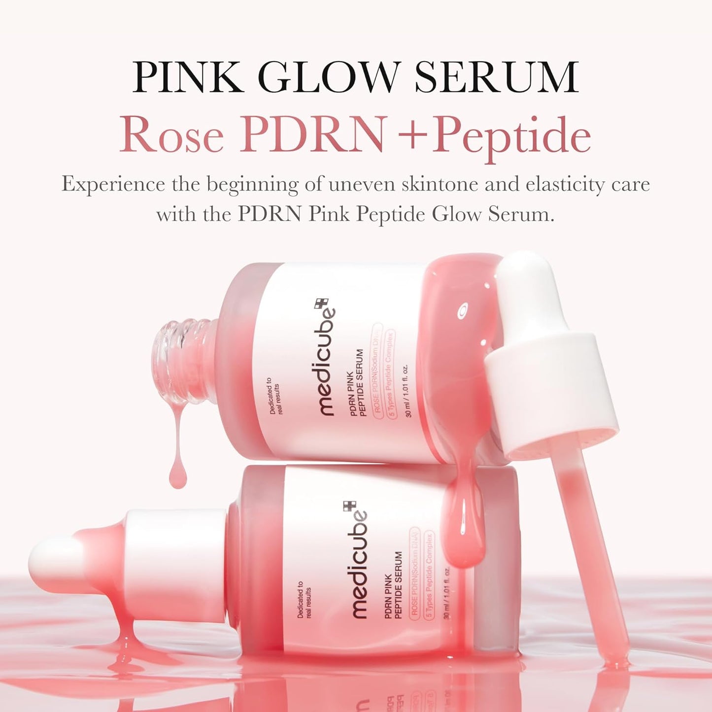 Medicube PDRN Pink Peptide Serum – سيروم التوهّج الوردي مع البيبتيد والنياسيناميد