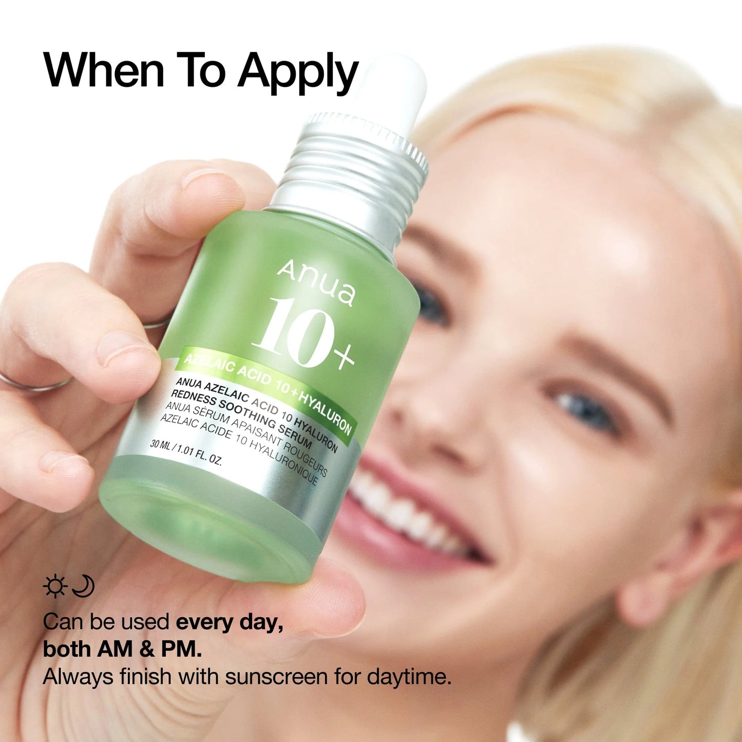 Anua Azelaic Acid 10 + Hyaluron Redness Soothing Serum – سيروم أزليك أسيد 10% مع الهيالورونيك لتهدئة الاحمرار