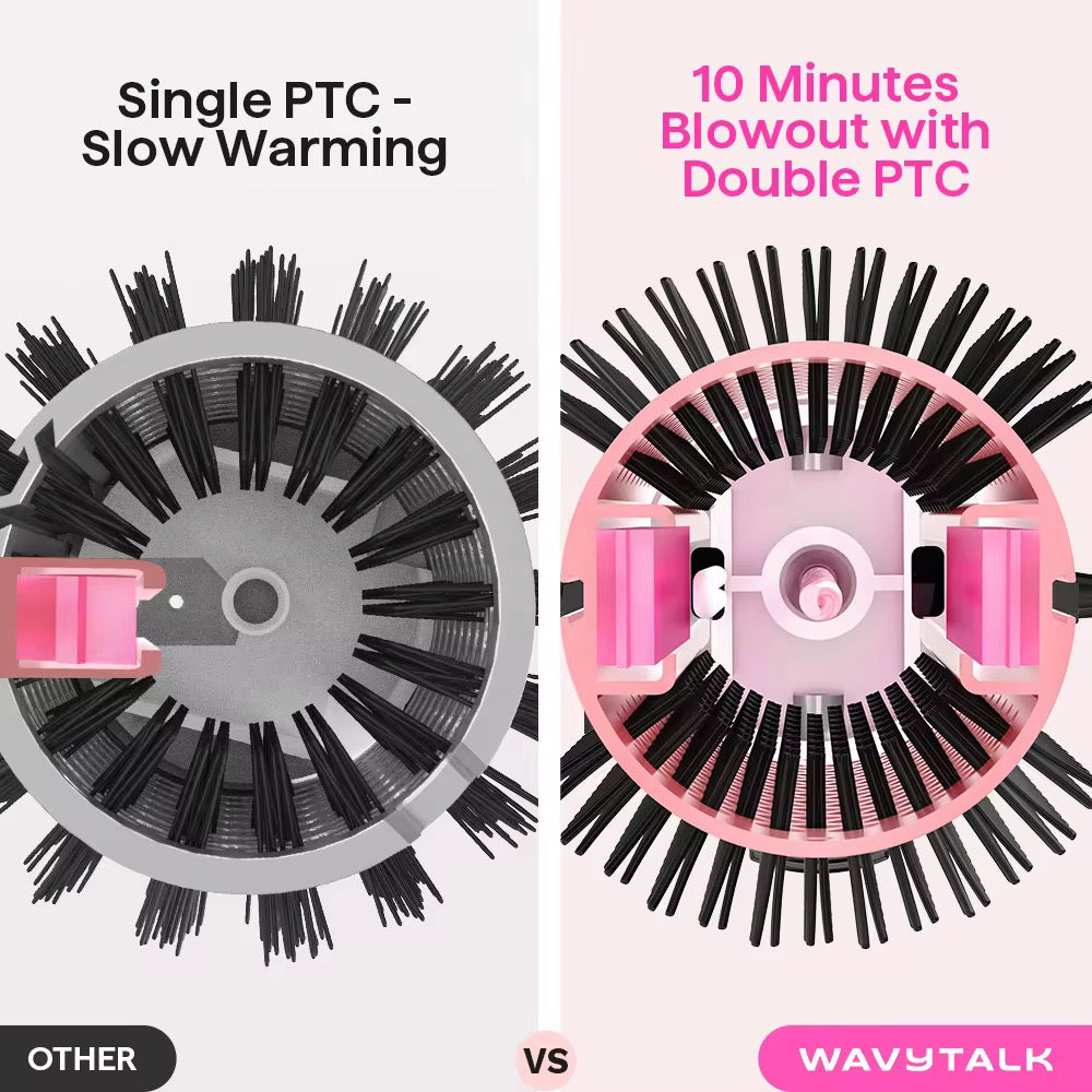 wavy talk ionic thermal brush