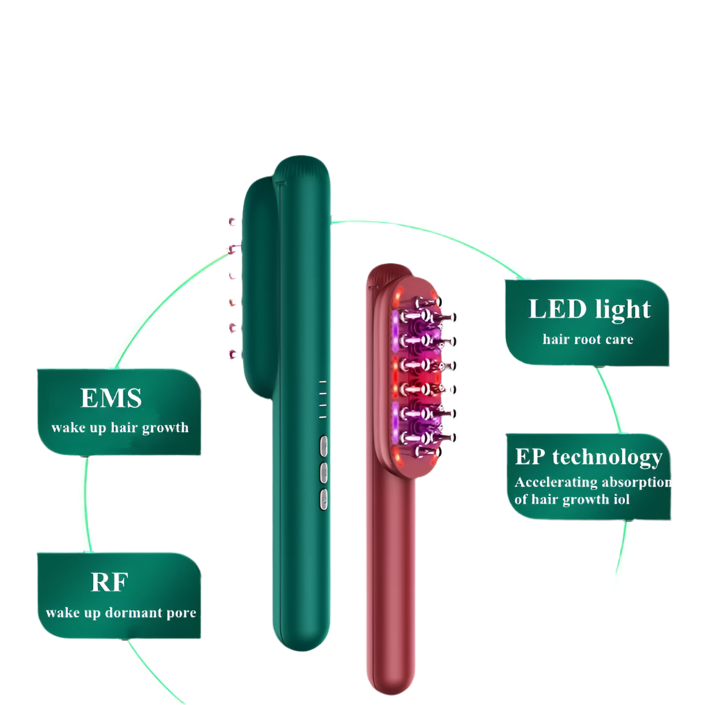 Rf hair brush مشط الشعر متعدد التقنيات