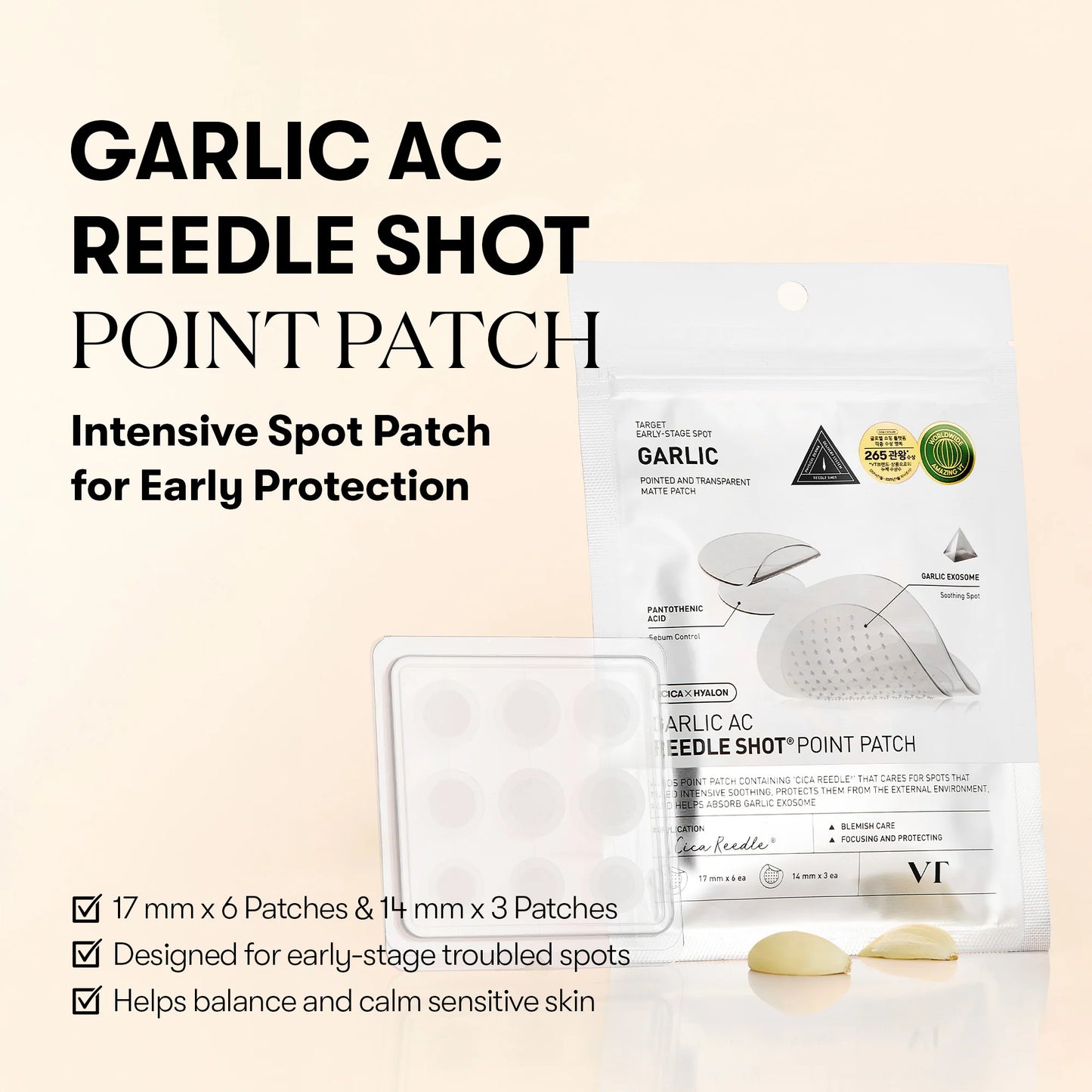 VT cosmetics Garlic AC Reedle shot Point Patch