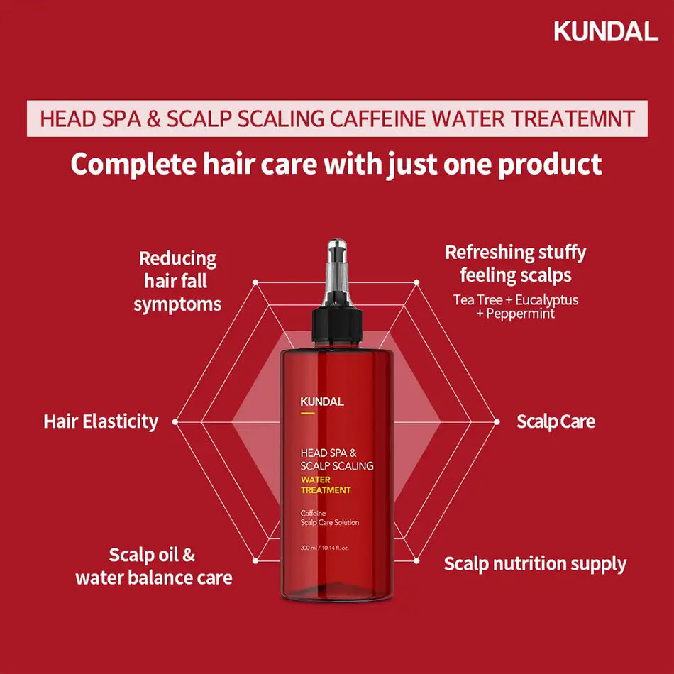 Kundal Head Spa & Scalp Scaling Caffeine Water Treatment 300ml