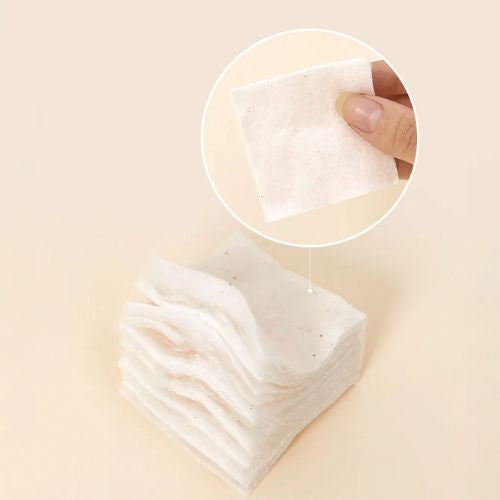 HEVEBLUE Bleach-free Biodegradable Stretchy 100% Cotton Pads (60ea)