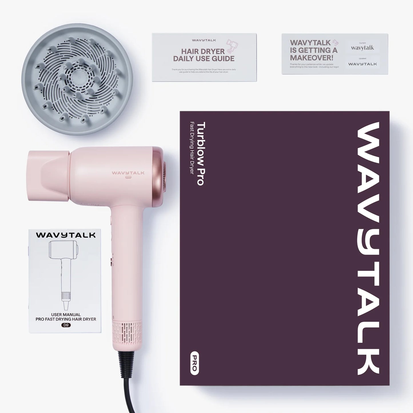 Wavytalk Turblow Pro
Fast Drying Hair Dryer With Attachments