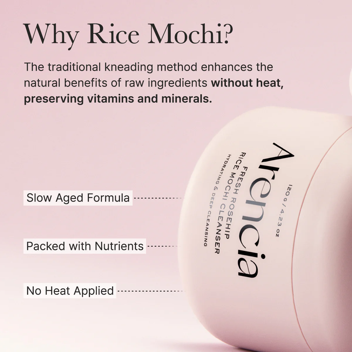Arencia Fresh Rosehip Mochi Cleanser