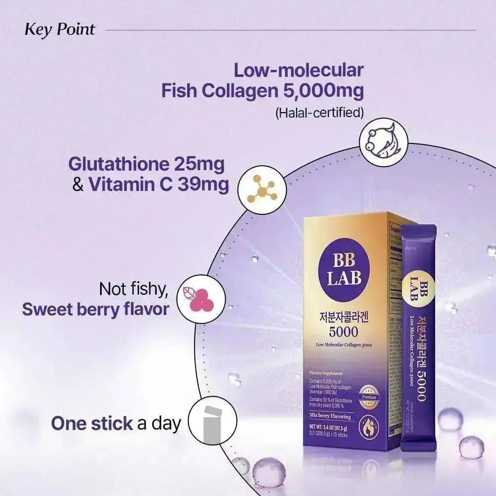 BB LAB LOW MOLECULAR COLLAGEN 5000, 6.5G X 15 STICKS
