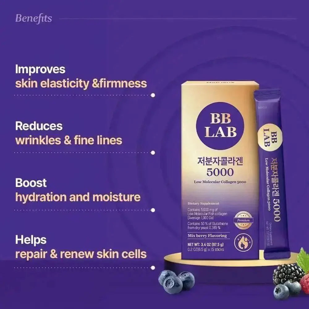 BB LAB LOW MOLECULAR COLLAGEN 5000, 6.5G X 15 STICKS