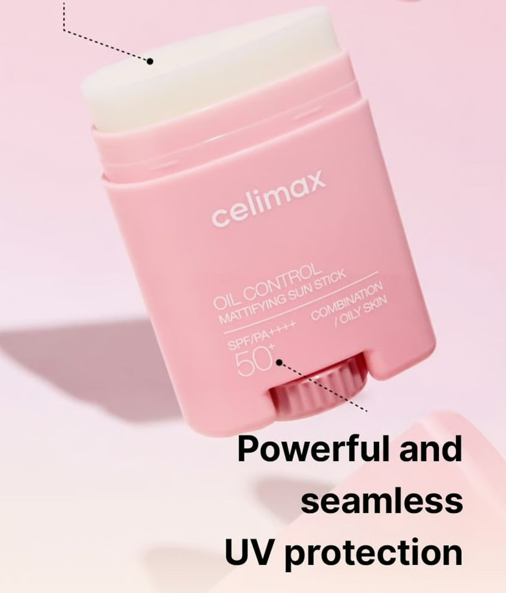 CELIMAX OIL CONTROL MATTIFYING SUN STICK SPF 50+ PA++++ -19G| سيليماكس واقي شمسي ستيك بعامل حماية 50-19غرام