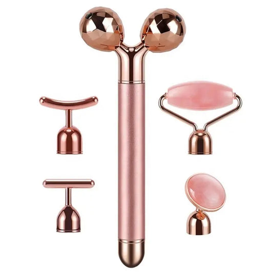 ELECTRIC 5 IN 1 ROSE QUARTZ FACE MASSAGER