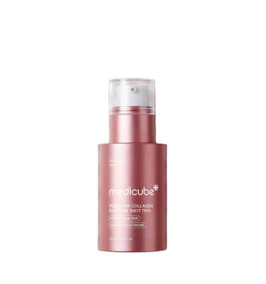 MEDICUBE PDRN PINK EXOSOME SHOT SERUM 7500 
سيروم ميديكوب – بي دي آر إن وردي مع الإكسوسوم المركّز