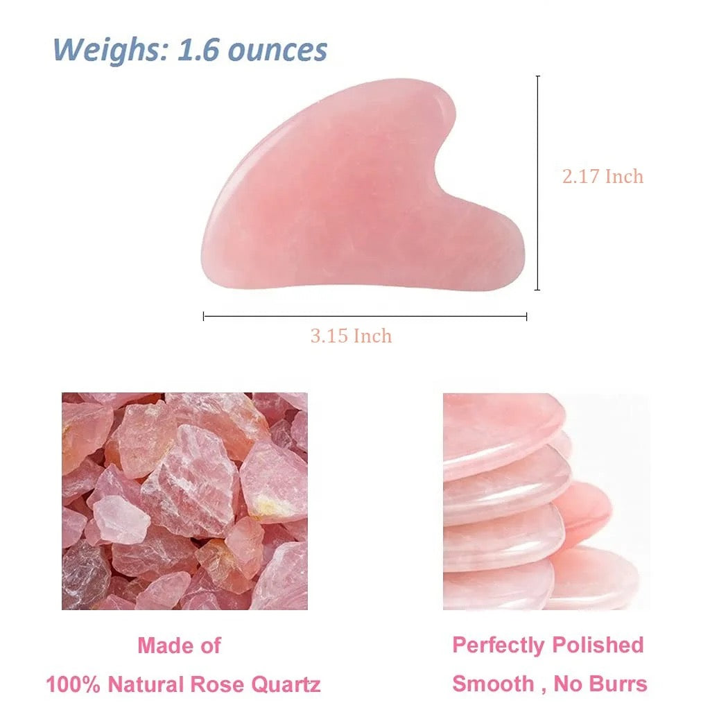 Rose quartz gua sha