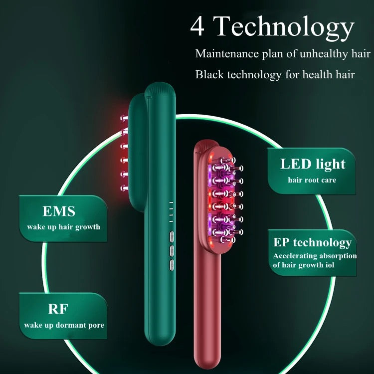 Rf hair brush مشط الشعر متعدد التقنيات