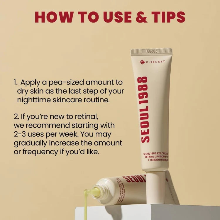 SEOUL 1988 Eye Cream : Retinal Liposome 4% + Fermented Bean