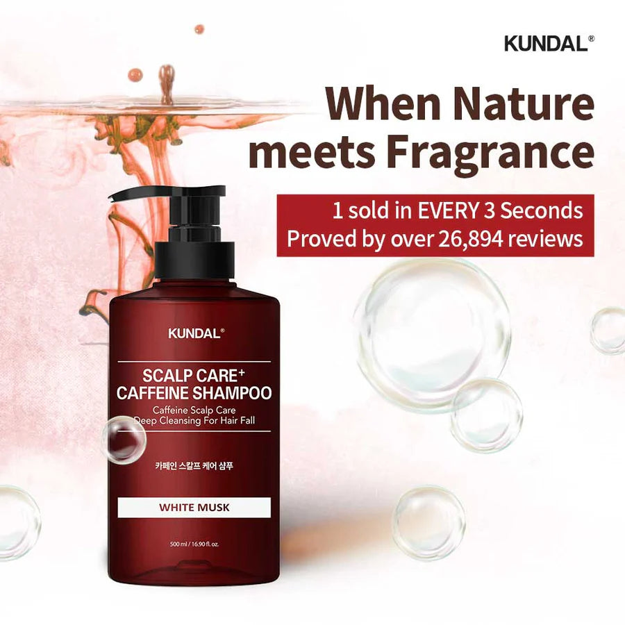 KUNDAL CAFFEINE SHAMPOO CHERRY BLOSSOM 500ml