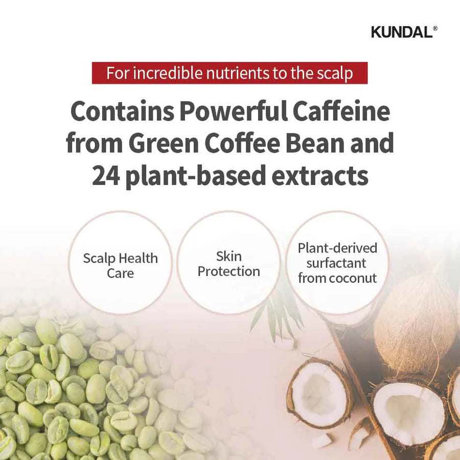 KUNDAL CAFFEINE SHAMPOO CHERRY BLOSSOM 500ml