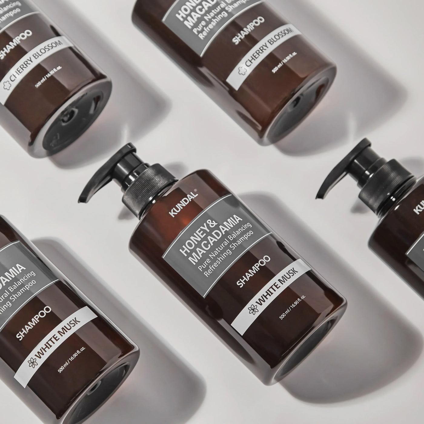 KUNDAL HONEY & MACADAMIA NATURE SHAMPOO WHITE MUSK 500ML