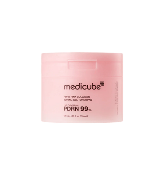 Medicube PDRN PINK COLLAGEN TONING GEL TONER PAD 70ea