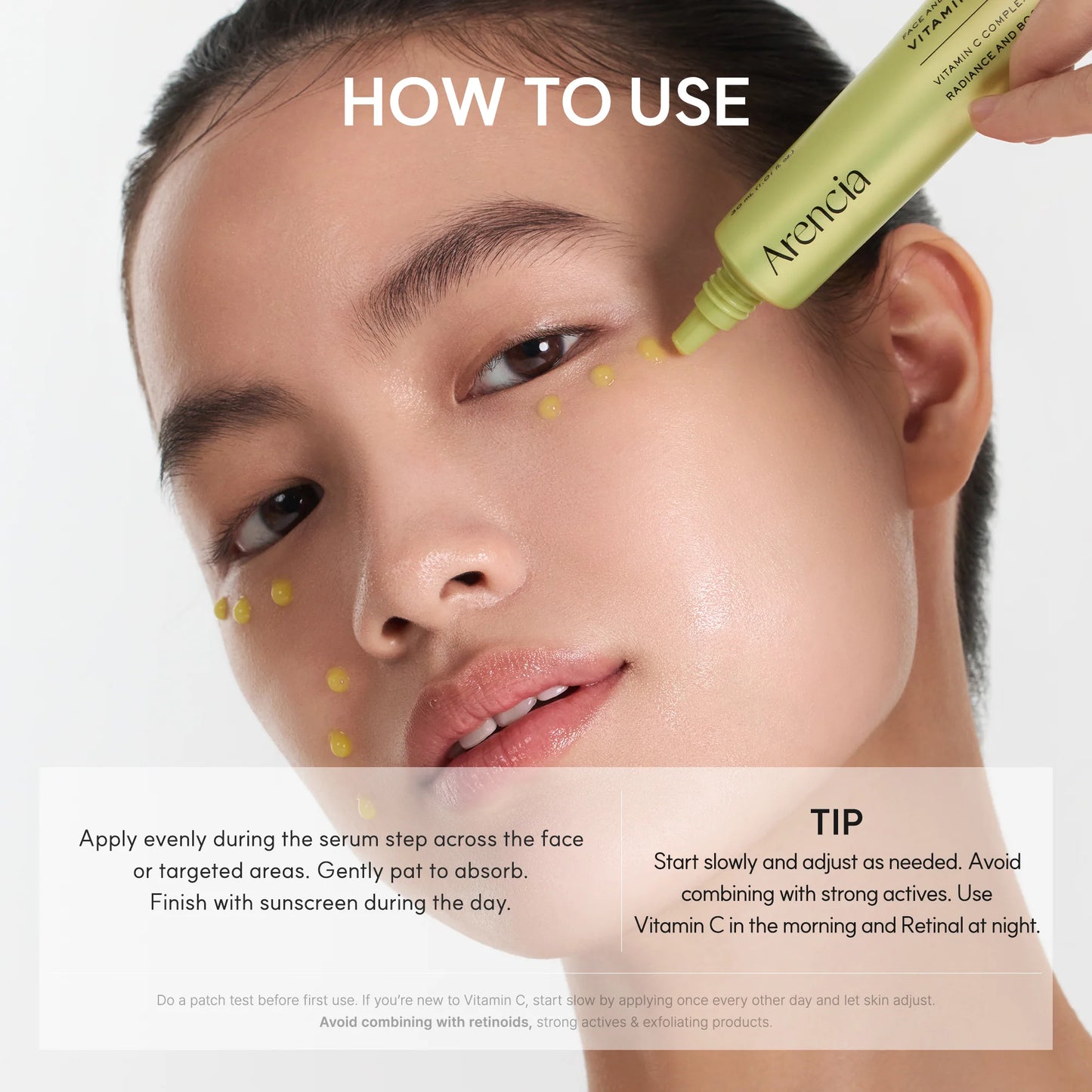 Arencia Vitamin C Booster Shot, Pure Vitamin C + Glutathione