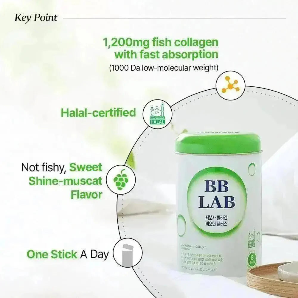 BB LAB LOW-MOLECULAR COLLAGEN BIOTIN PLUS, 2G X 30 STICKS