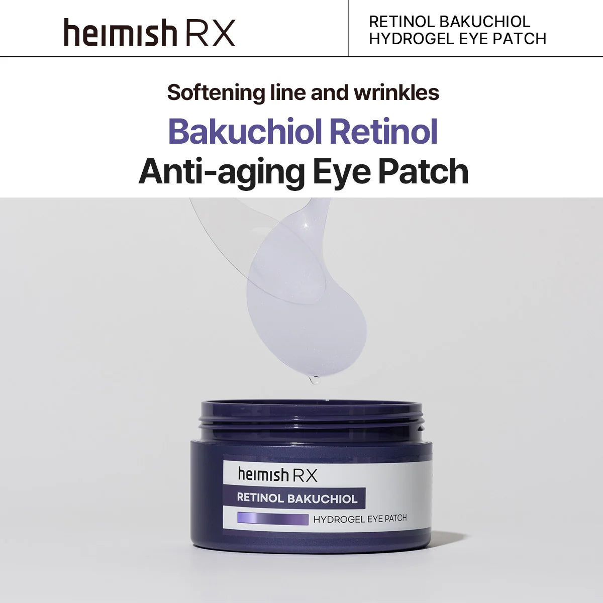 Heimish RX Retinol Bakuchiol Hydrogel Eye Patch (60 patches)