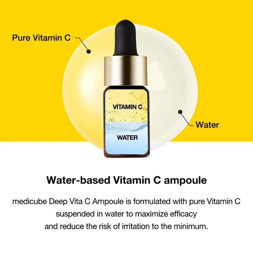 Medicube Deep Vita C Ampoule أمبولة فيتامين سي المركز ٣ قطع