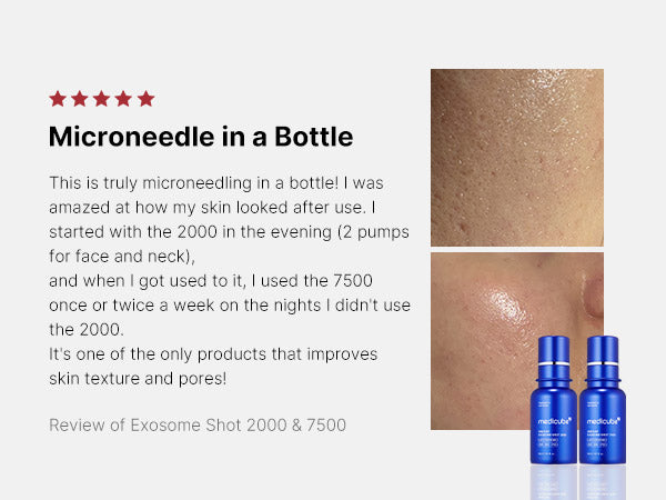 Medicube One Day Exosome Shot Pore Ampoule 2000 30ml أمبولة المسام من ميديكيوب وان داي إكسوسوم شوت 2000