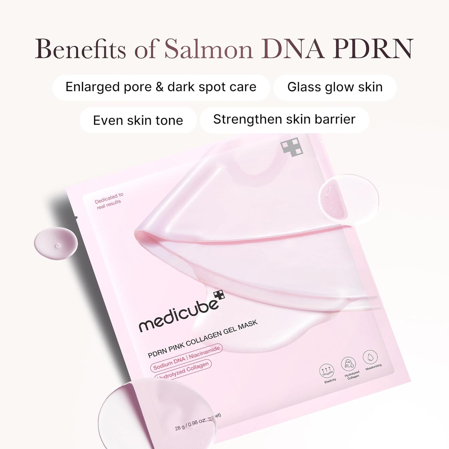 medicube PDRN Pink Collagen Gel Mask 28g X 4ea