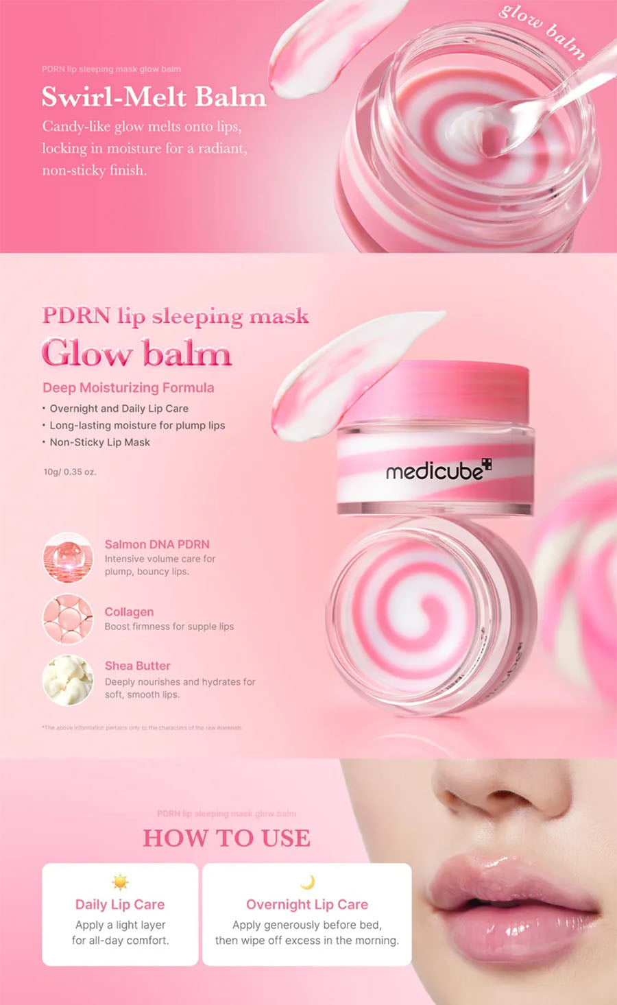 Medicube PDRN Lip Sleeping Mask قناع الشفاة الليلي