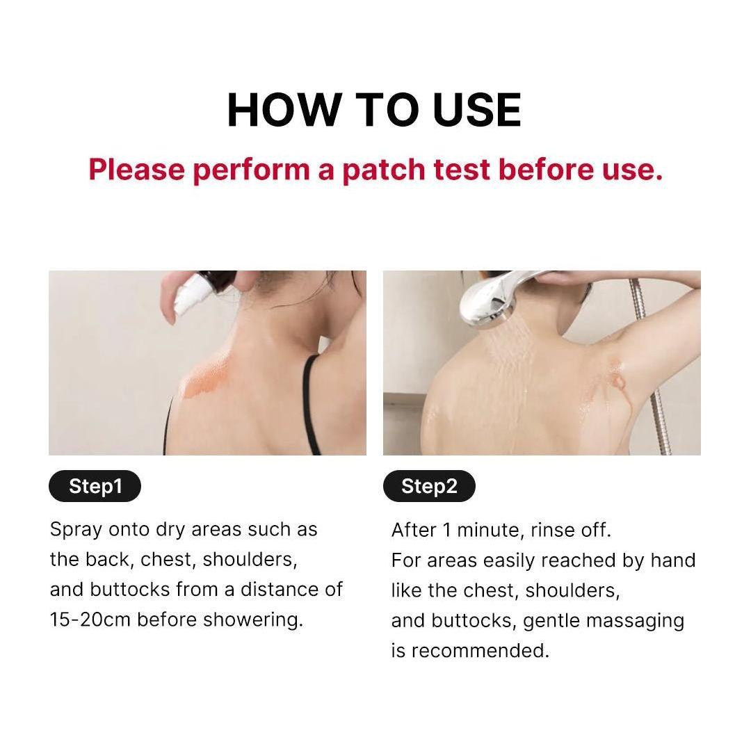 Medicube Red Acne Body Peeling Shot مقشر الجسم لتخلص من التصبغات وحب الشباب والبثور