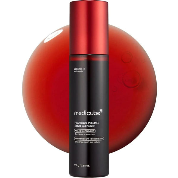 Medicube Red Acne Body Peeling Shot مقشر الجسم لتخلص من التصبغات وحب الشباب والبثور