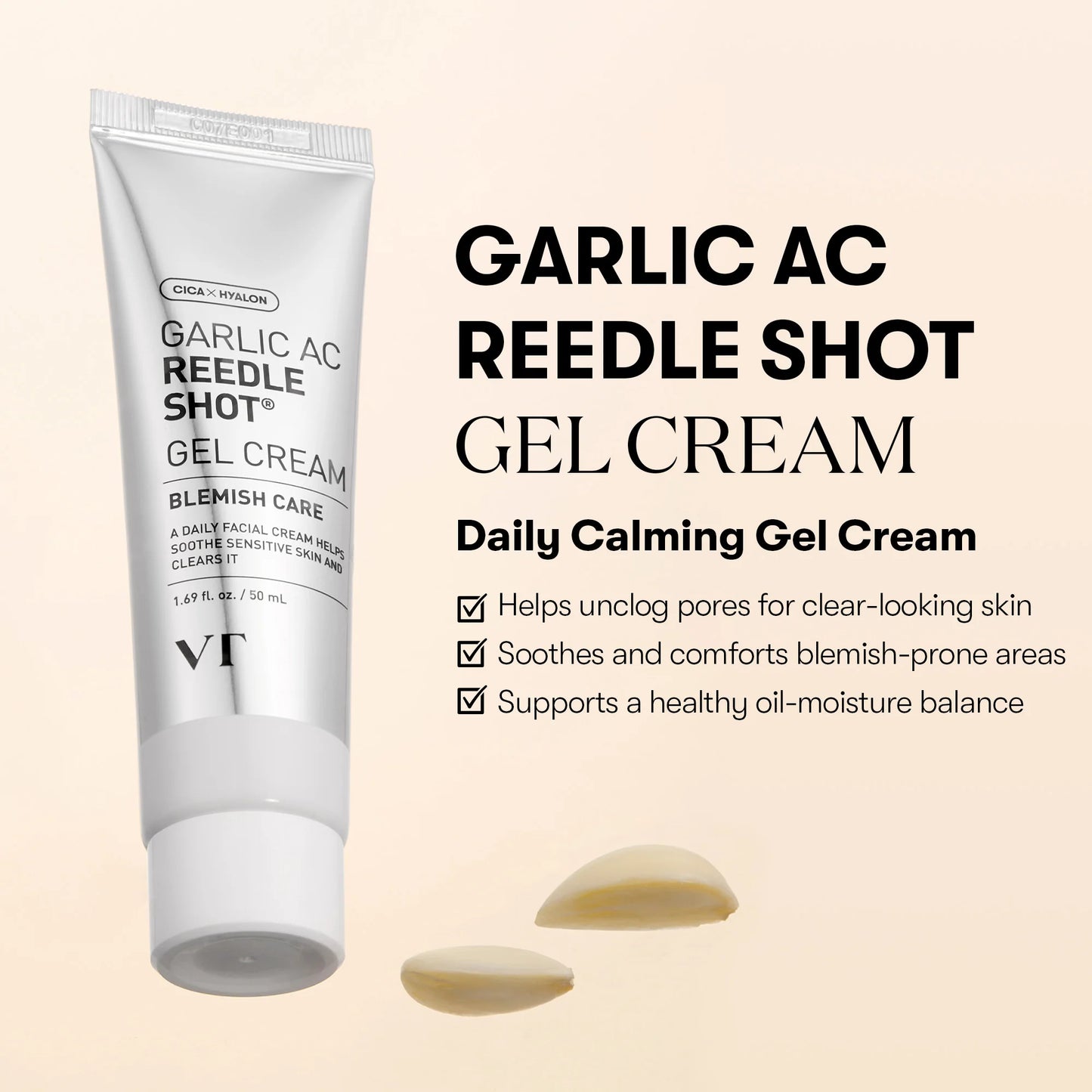 VT Cosmetics Garlic AC Reedle Shot Gel Cream
50ml