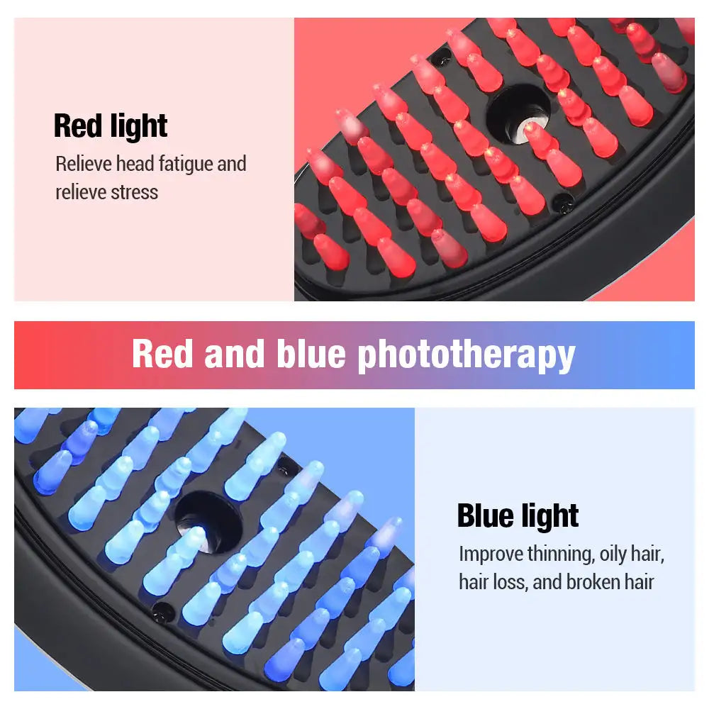 led hair brush