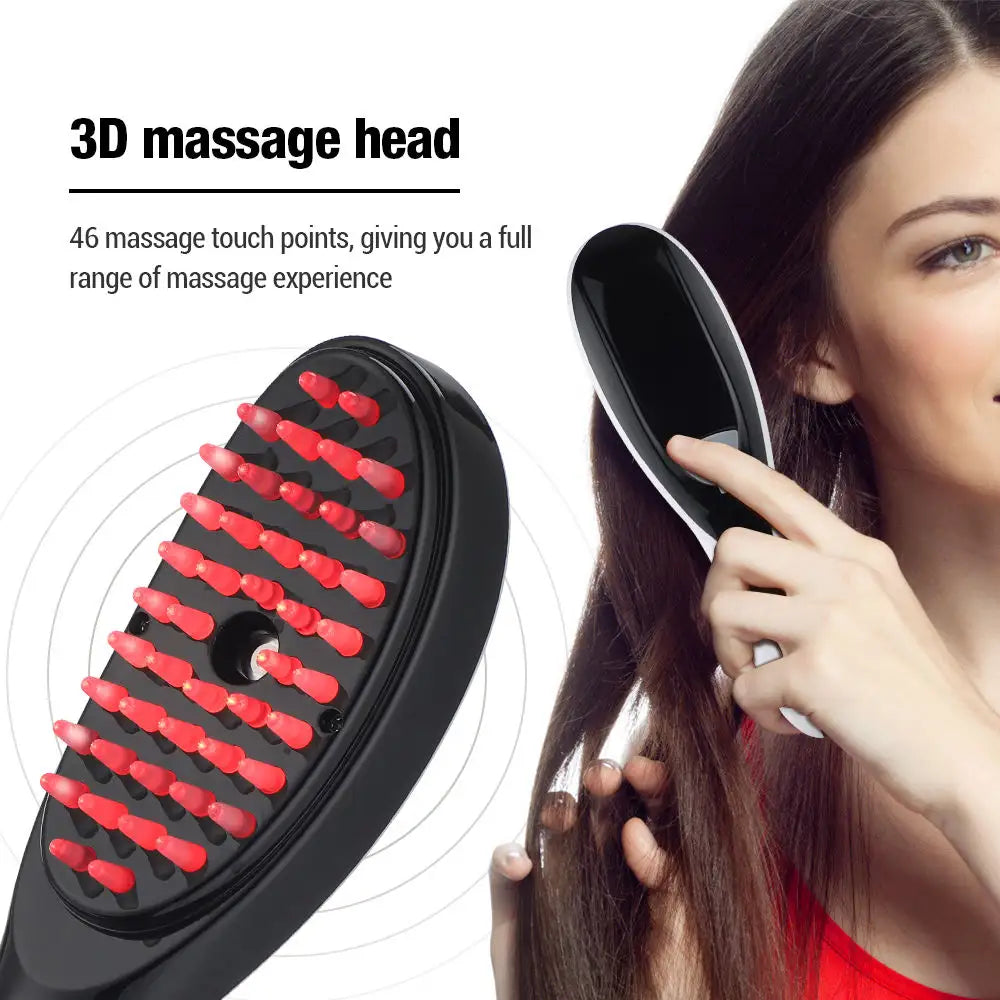 led hair brush